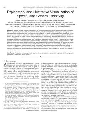 Explanatory and Illustrative Visualization of Special and General Relativity