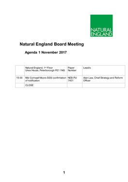 Natural England Board Meeting