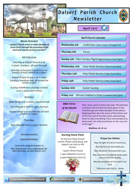 Dalserf Parish Church Newsletter