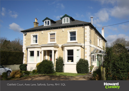 Oakfield Court, Axes Lane, Salfords, Surrey, RH1 5QL