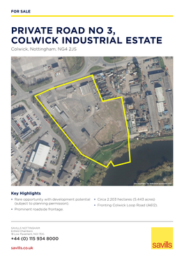 PRIVATE ROAD NO 3, COLWICK INDUSTRIAL ESTATE Colwick, Nottingham, NG4 2JS