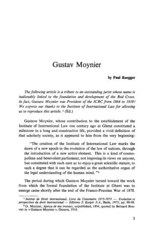 Gustav Moynier