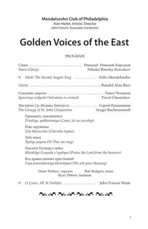 Golden Voices of the East