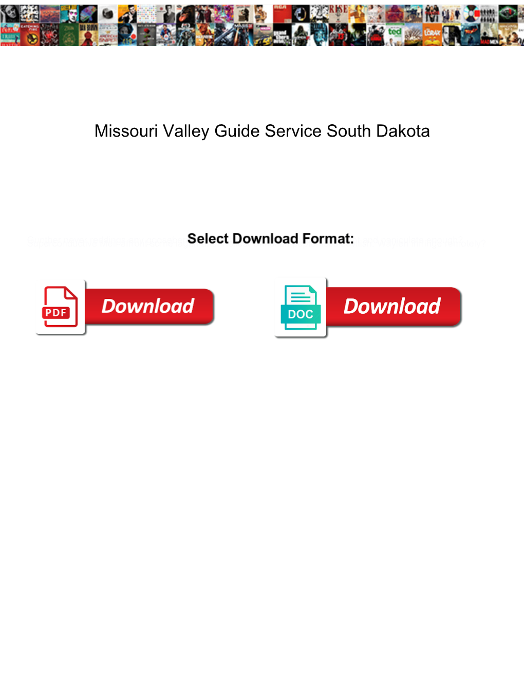 Missouri Valley Guide Service South Dakota