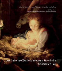 Art Bulletin of Nationalmuseum Stockholm Volumes 24–25 Foreword