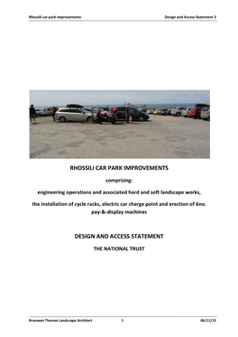 Rhossili Car Park Improvements Design and Access Statement 2