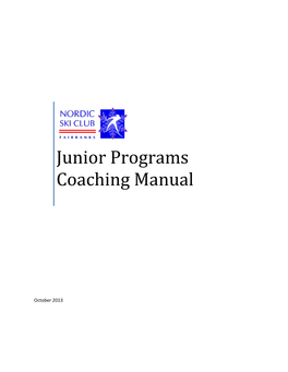 NSCF Junior Programs Coaches Manual