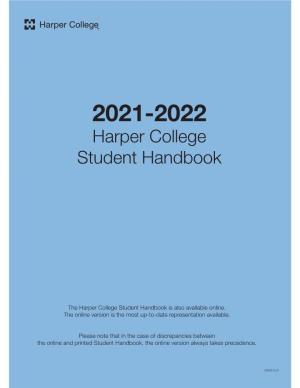 2021–2022 Harper College Student Handbook