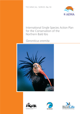 International Single Species Action Plan for the Conservation of the Northern Bald Ibis