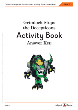 Activity Book Answer Key Level 2