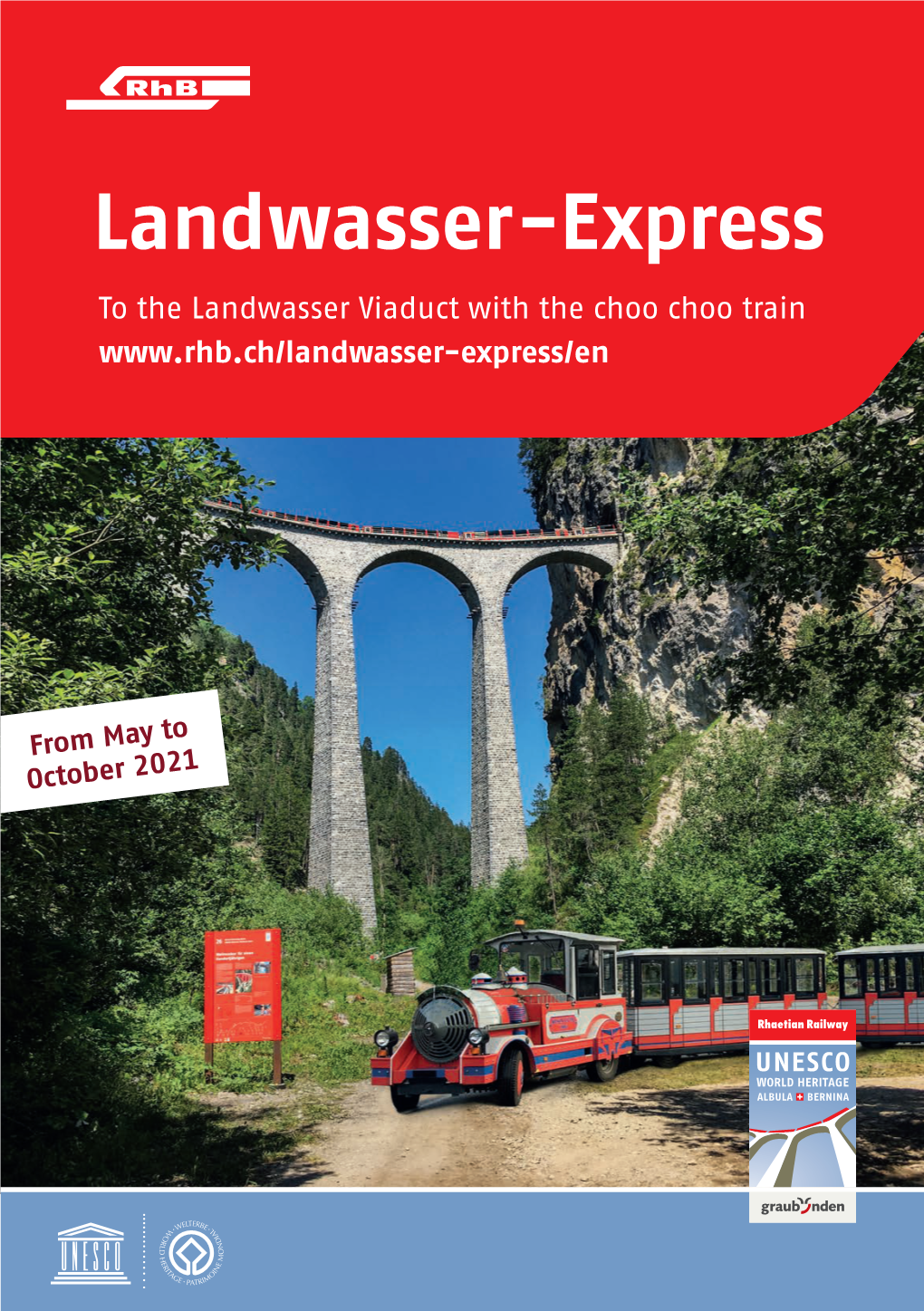 Landwasser-Express to the Landwasser Viaduct with the Choo Choo Train