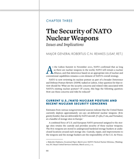 The Security of NATO Nuclear Weapons: Issues and Implications