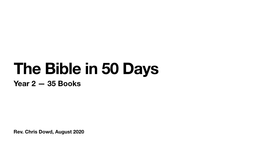 Bible in 50 Slides For