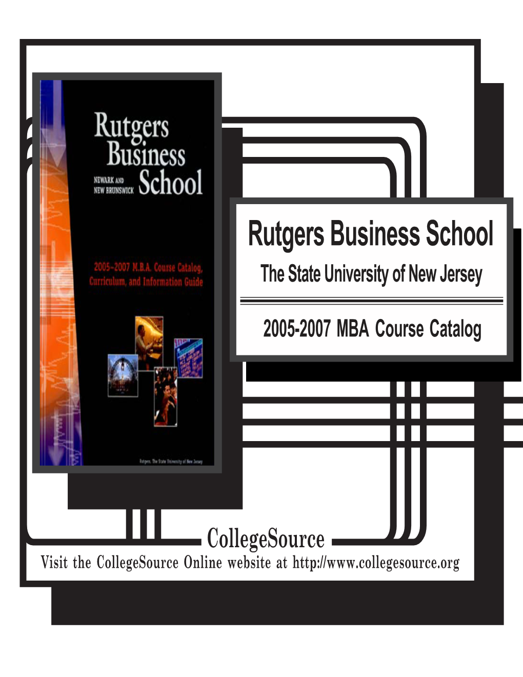 Rutgers Business School the State University of New Jersey