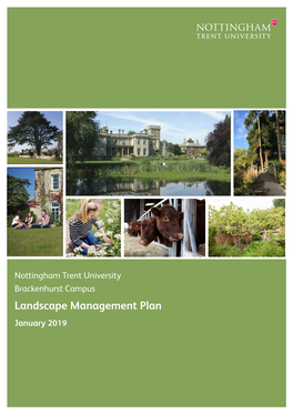 Brackenhurst Landscape Management Plan