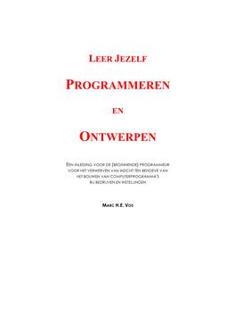 Leer Jezelf Programmeren