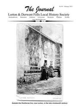 The Journal Oak Bank Farm, Loweswater, in 1941 Welcome to Issue 49 of the Journal