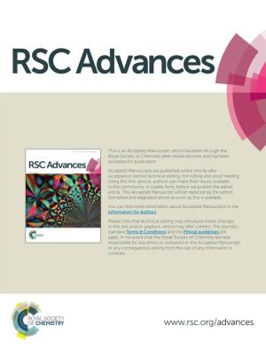 Page 1 of 6 RSC Advances RSC Advances Dynamic Article Links ►