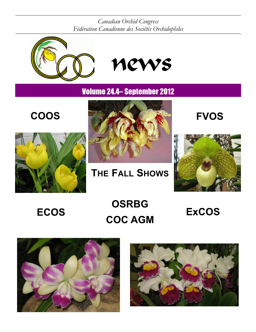 OSRBG COC AGM COOS ECOS FVOS Excos