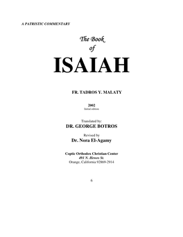 The Book of ISAIAH