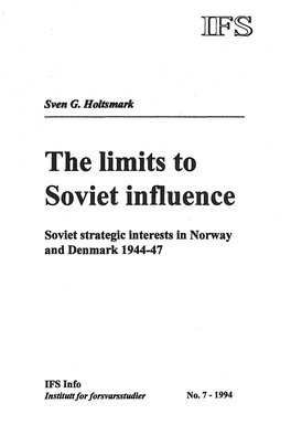 The Limits to Soviet Influence