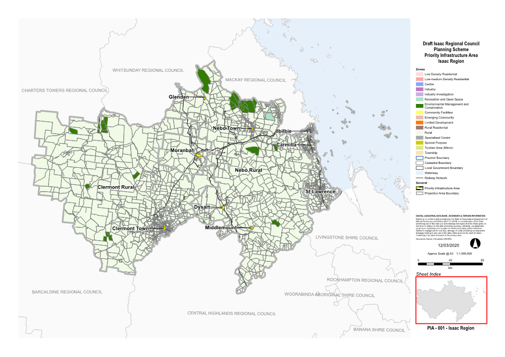 Isaac Regional Council Planning Scheme Priority Infrastructure Area Isaac Region