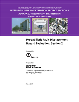 Probabilistic Fault Displacement Hazard Evaluation, Section 2