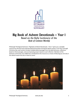 Big Book of Advent Devotionals – Year 1 Based on the Daily Lectionary of the Book of Common Worship