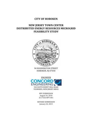 City of Hoboken New Jersey Town Center Distributed Energy Resources Microgrid Feasibility Study