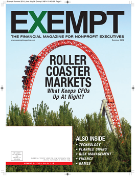 ROLLER COASTER MARKETS What Keeps Cfos up at Night?