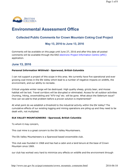 British Columbia Environmental Assessment Office