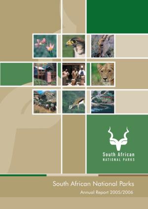 South African National Parks Annual Report 2005/2006