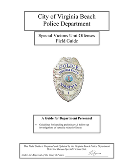 Special Victims Unit Offenses Field Guide Page 2 of 6