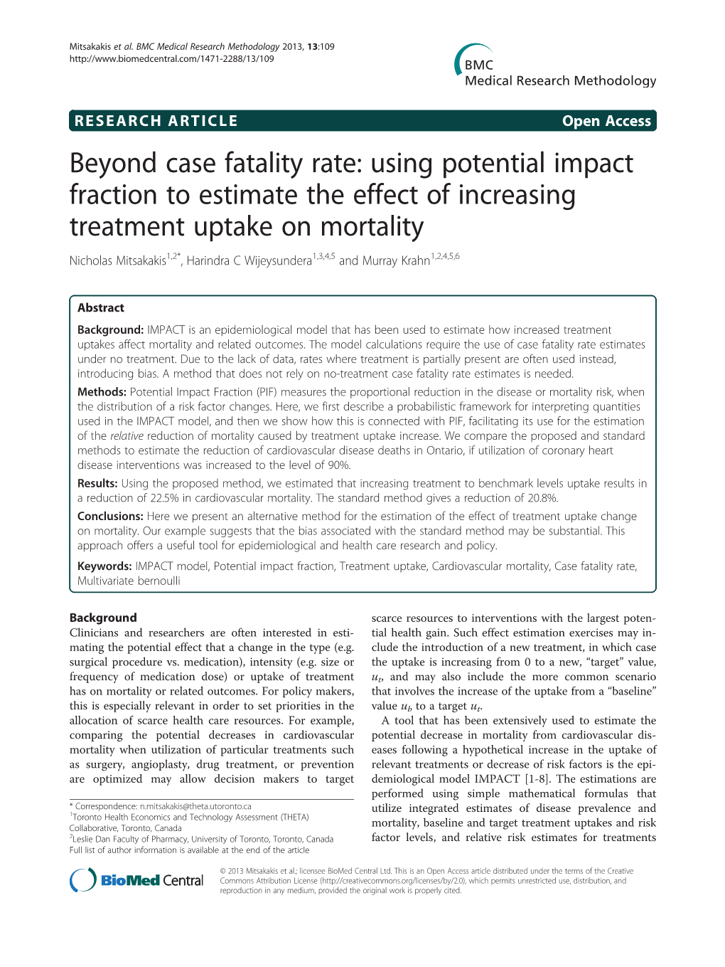 Beyond Case Fatality Rate