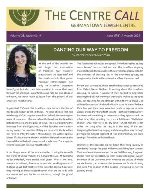 Dancing Our Way to Freedom by Rabbi Rebecca Richman