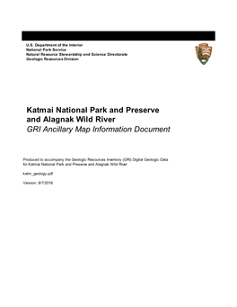 Geologic Resources Inventory Ancillary Map Information Document