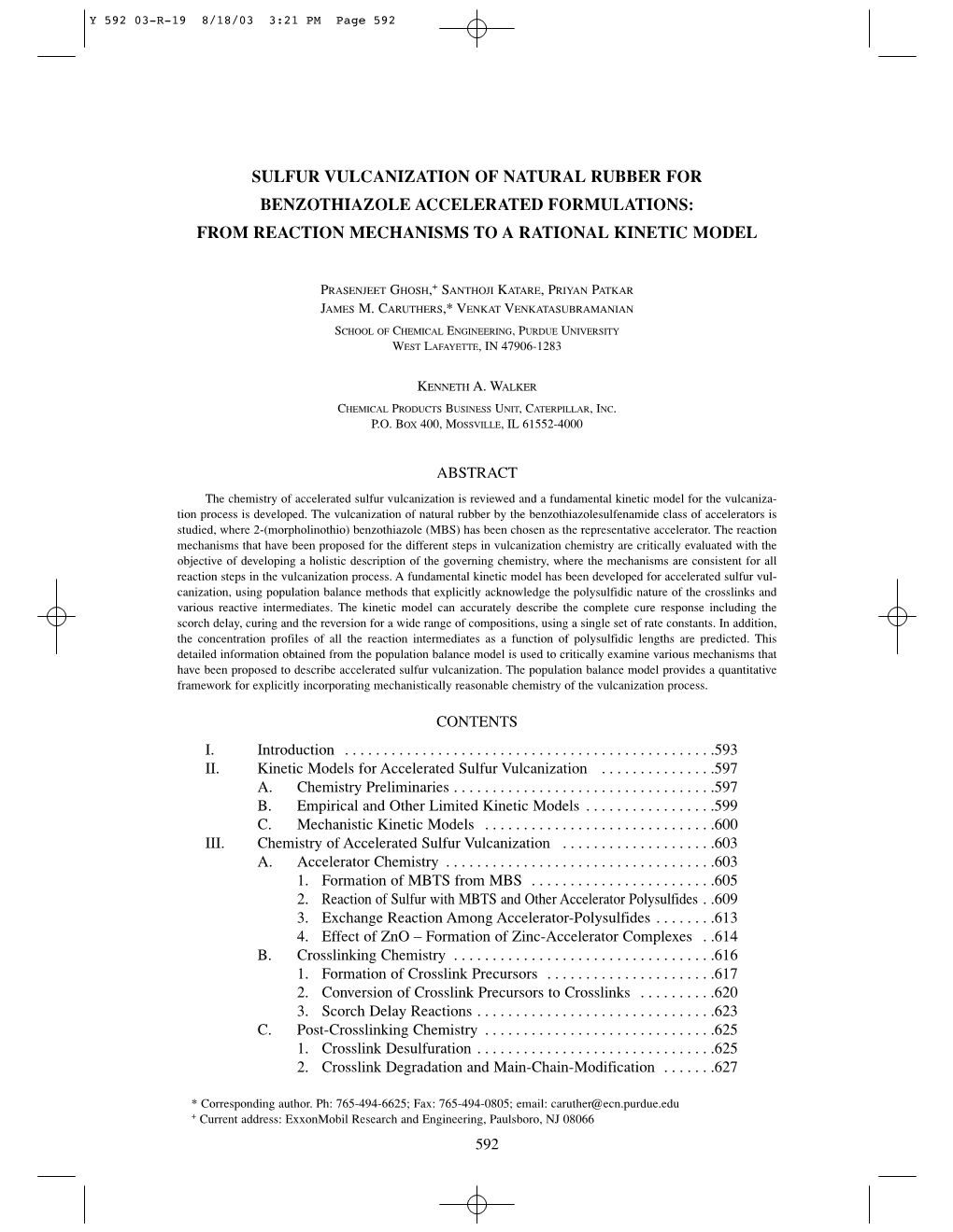 Sulfur Vulcanization of Natural Rubber for Benzothiazole Accelerated Formulations: from Reaction Mechanisms to a Rational Kinetic Model