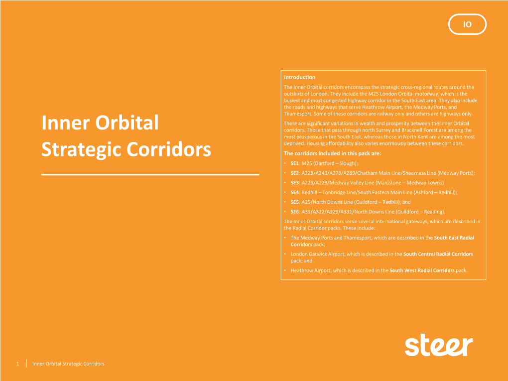 Inner Orbital Corridors Encompass the Strategic Cross-Regional Routes Around the Outskirts of London
