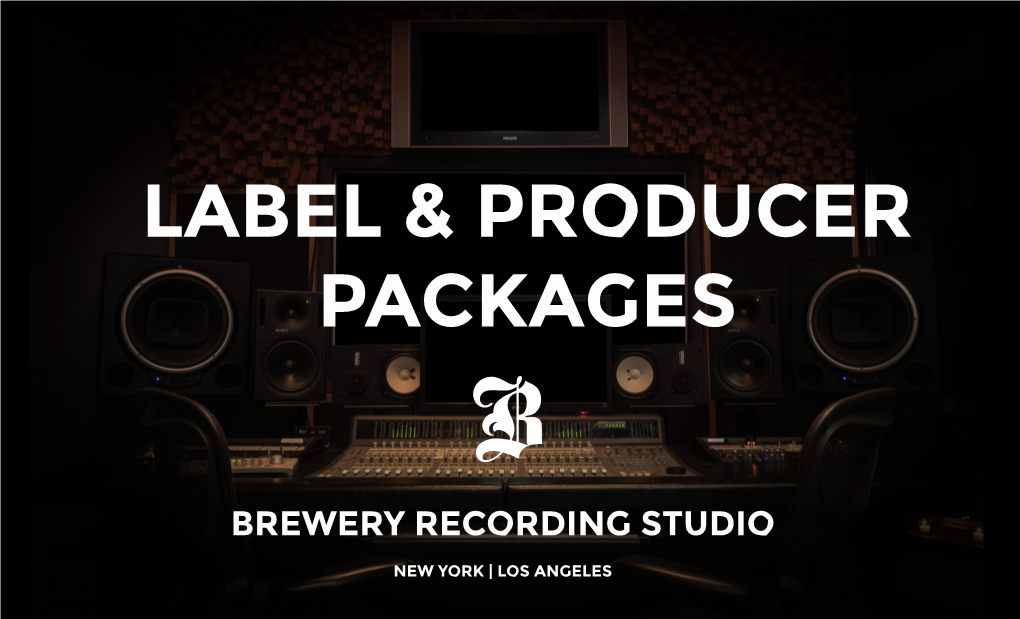 Brewery Recording Studio New York | Los Angeles Los Angeles Los Angeles 739 N Lake St, Burbank