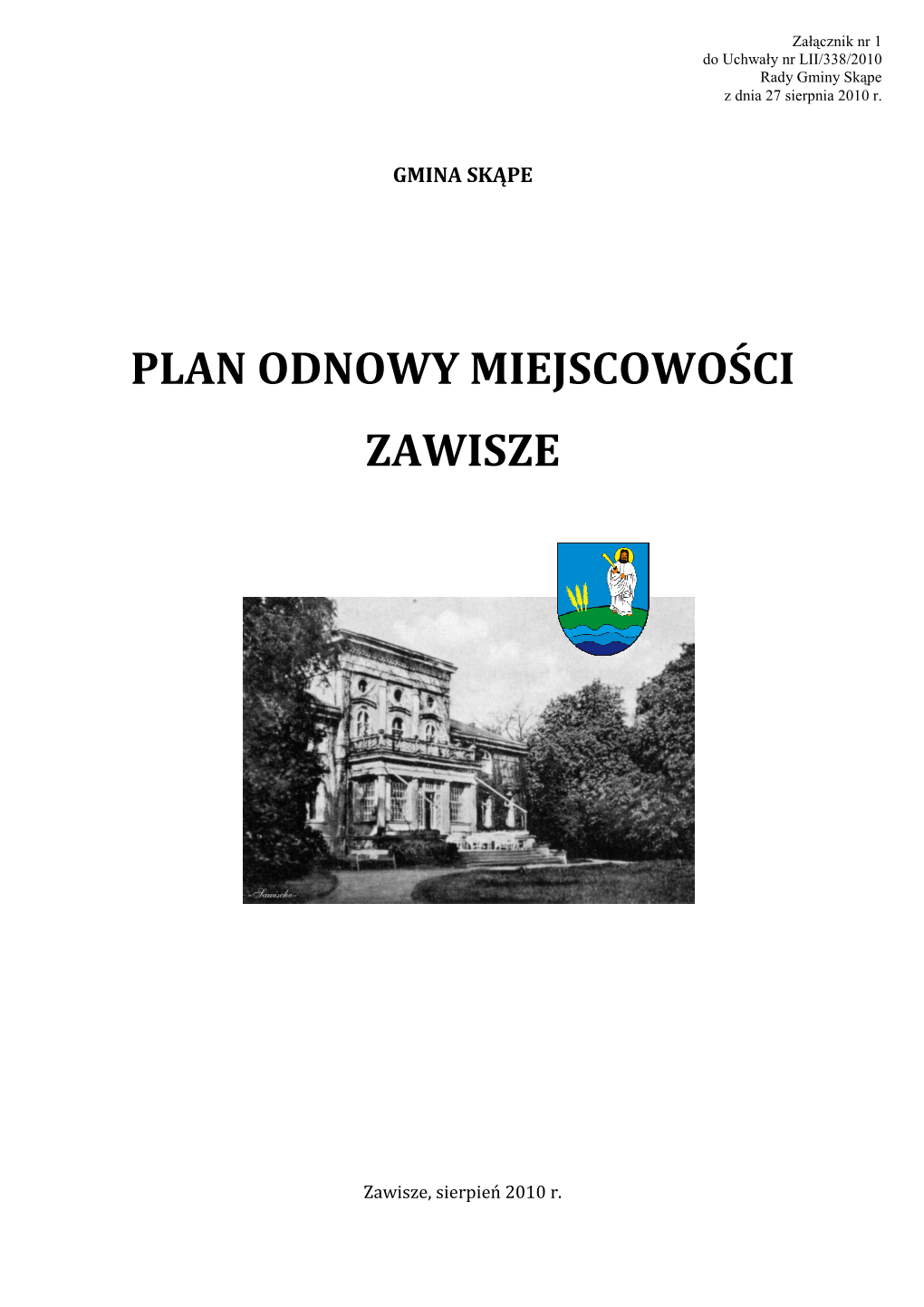 Plan Odnowy Miejscowości Zawisze