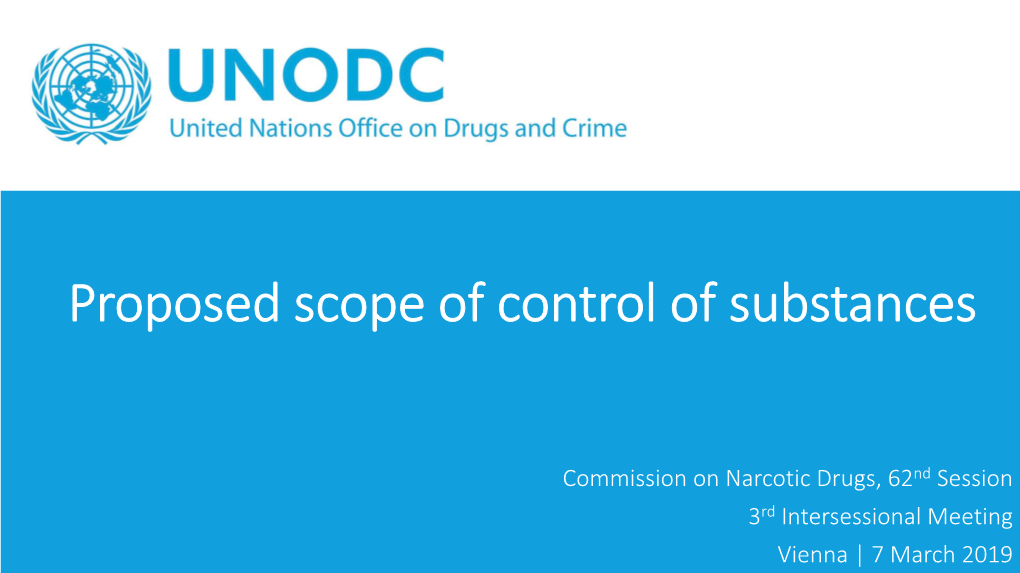 NPS) Number of Substances of Number Emergence of Synthetic Opioids