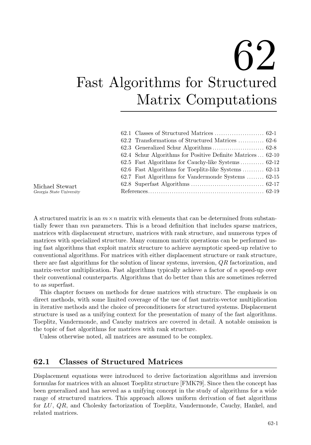 Handbook of Linear Algebra