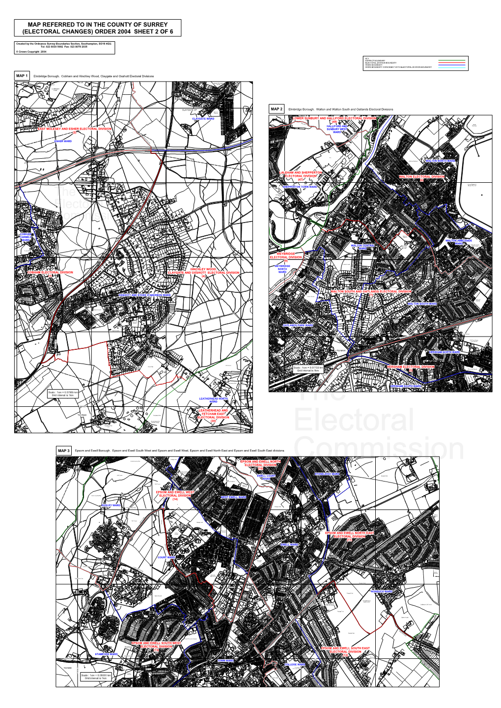 Map Referred to in the County of Surrey (Electoral Changes) Order 2004 Sheet 2 of 6