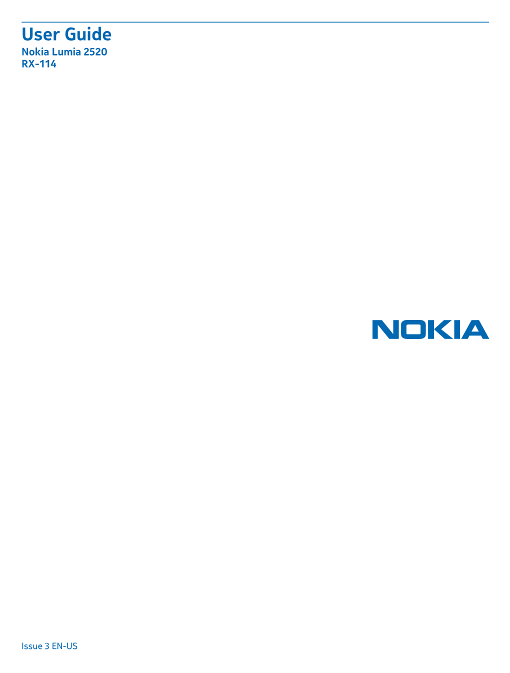 Nokia Lumia 2520 RX-114