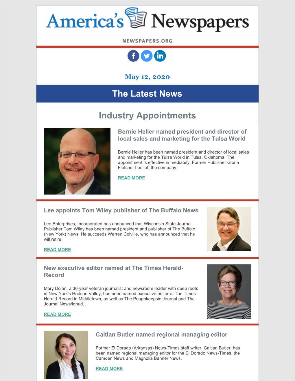 The Latest News Industry Appointments