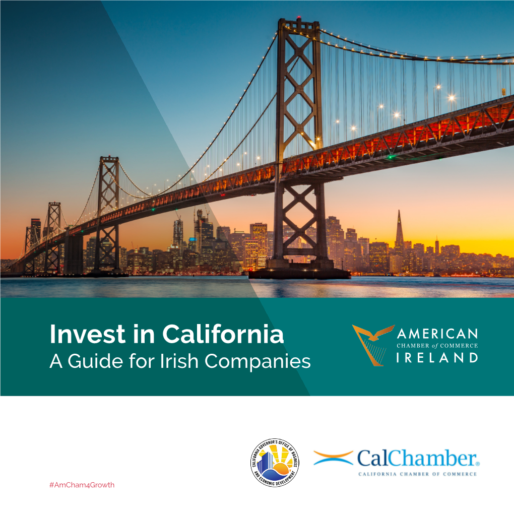 Invest in California a Guide for Irish Companies