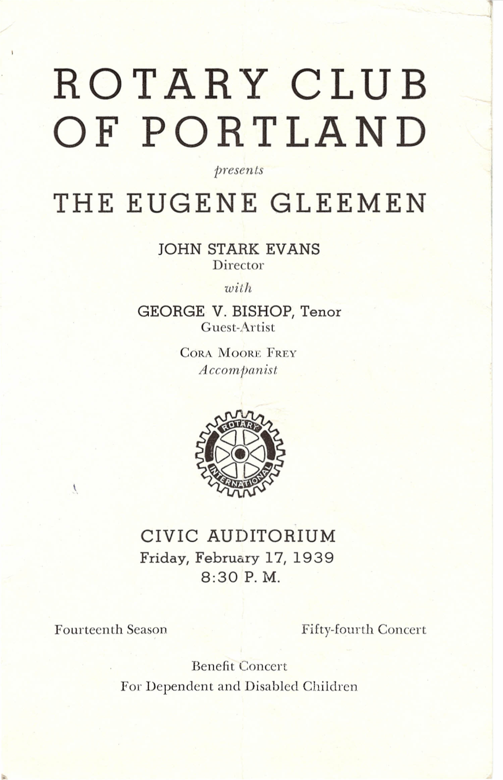 Concert Program 02/17/1939