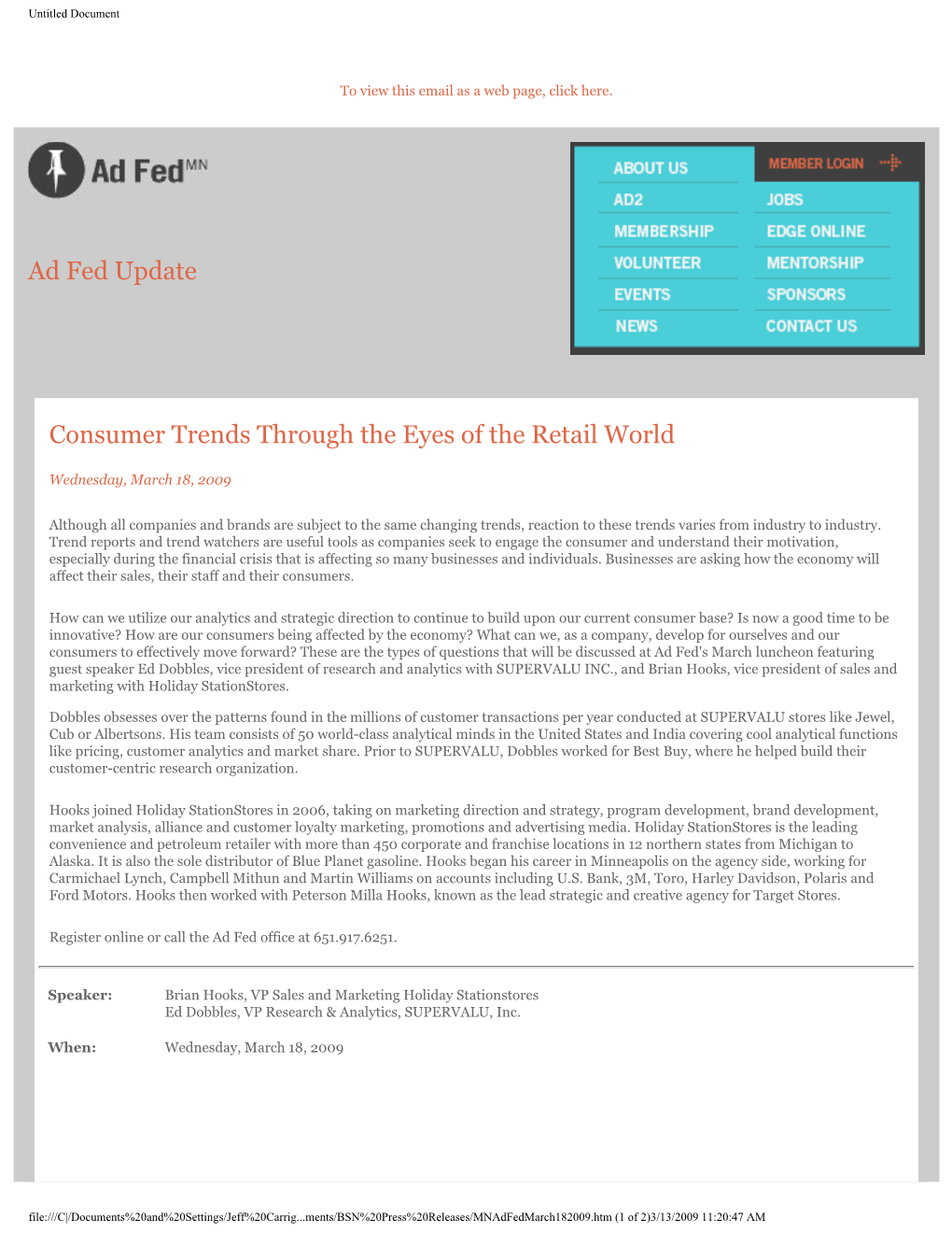 Ad Fed Update Consumer Trends Through the Eyes of the Retail World