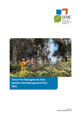 Tamar Fire Management Area Bushfire Risk Management Plan 2021