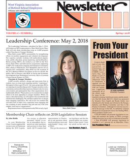 Spring 2018 Newsletter